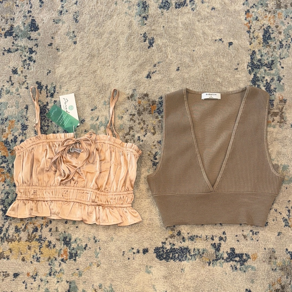 NWT! Two for one women’s tanks, size medium & small